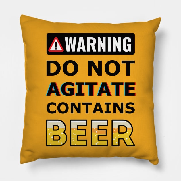 Contains Beer Pillow by dkdesigns27