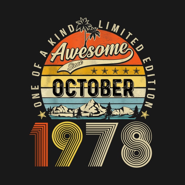 Awesome Since November 1978 Vintage 45th Birthday by Brodrick Arlette Store