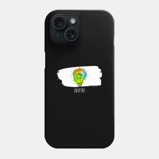 Inspire Light Bulb Watercolor Funny Collection Phone Case