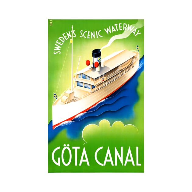 Vintage Travel Poster  Sweden Gota Canal by vintagetreasure