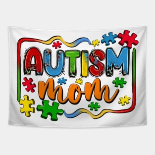 Autism Mom Life Puzzle Mothers Day Autism Mom Tapestry