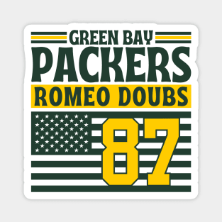 Green Bay Packers Doubs 87 American Flag Football Magnet