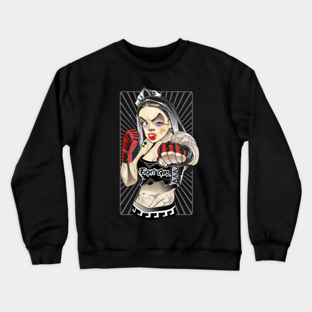 Fight Girl Anime Doll Ufc Crewneck Sweatshirt Teepublic