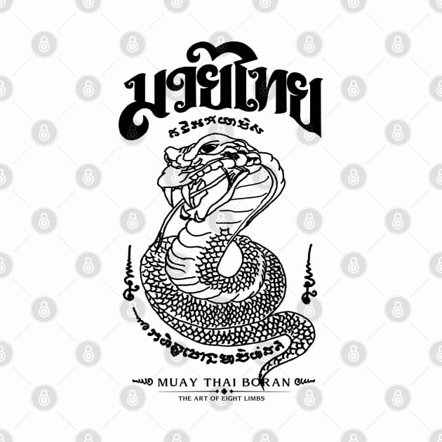 Muay Thai Sak Yant Snake by KewaleeTee