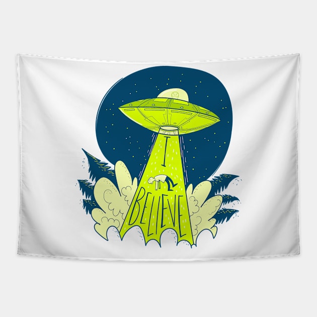 Ufo- I believe Tapestry by Frispa