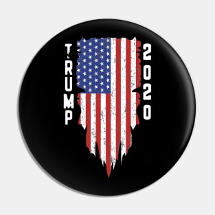 Trump 2020 American Flag Vintage Pin