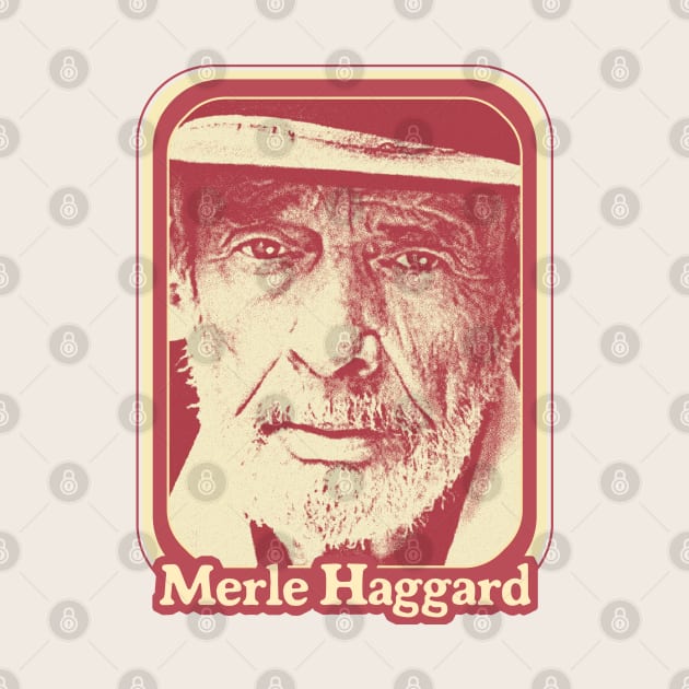 Merle Haggard // Retro Style Country Music Fan Gift by DankFutura
