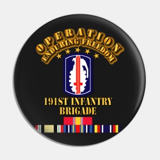 191st Infantry Brigade - Operation Endring Freedom Pin