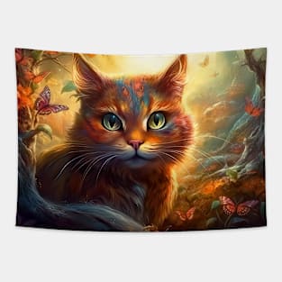 Enchanting cat Tapestry