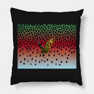 Rainbow Camo & The Mayfly Pillow