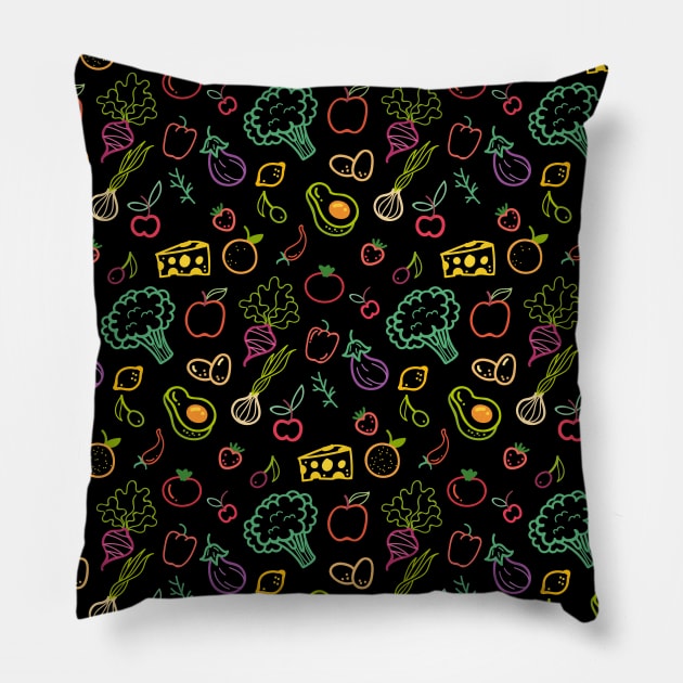 Vegetables pattern Pillow by outdoorlover