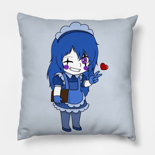 candy pop maid chibi Pillow by LillyTheChibi