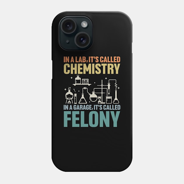 In a Lab its Called Chemistry in Garage it's called Felony Phone Case by maxcode