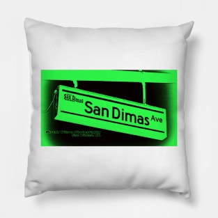 San Dimas Avenue, San Dimas, California by Mistah Wilson Pillow