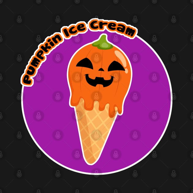 Halloween Pumpkin Ice Cream by Just a Cute World