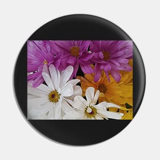 Blossoming chrysanthemums Pin