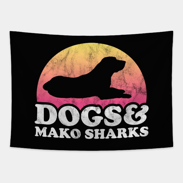 Dogs and Mako Sharks Dog and Mako Shark Gift Tapestry by JKFDesigns