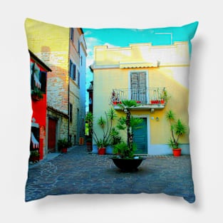 Houses of Numana Alta Pillow