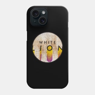 White Lion - VINTAGE YELLOW CIRCLE Phone Case