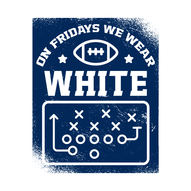 On Fridays We Wear White // Vintage School Spirit // Go White by SLAG_Creative