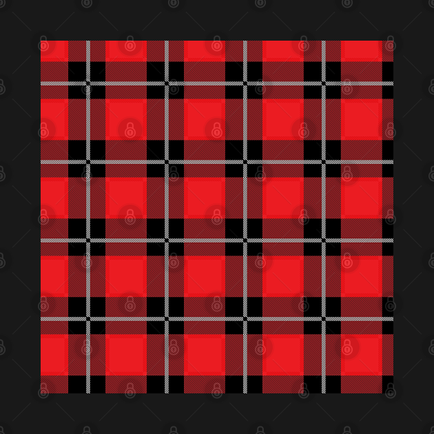 Red and Black FlannelPlaid Pattern Flannel Patterns TShirt