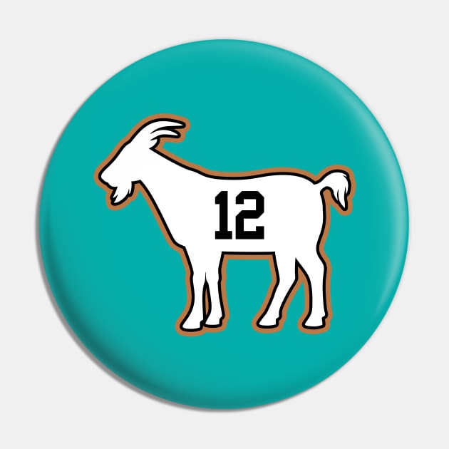 MEM GOAT - 12 - Teal Pin by KFig21