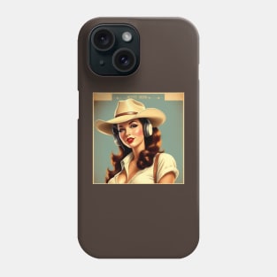 Country Music Cowgirl Retro Vintage Record Store Merch Phone Case