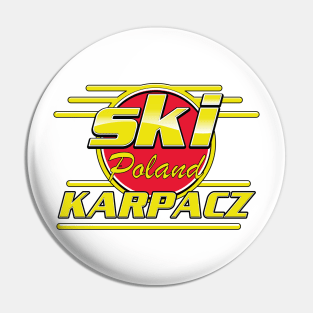 Karpacz poland 80s ski logo Pin