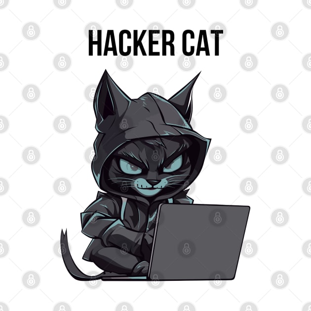 Hacker cat by Dylante