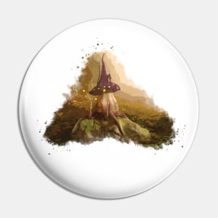 Fantasy Mushroom House Pin