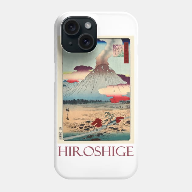 A True View of Mount Asama by Utagawa Hiroshige Phone Case by Naves