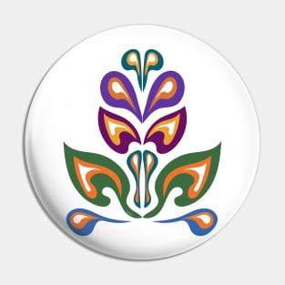 Ojibwe Flowers Waabigwan WAWEZHI CANADA Pin