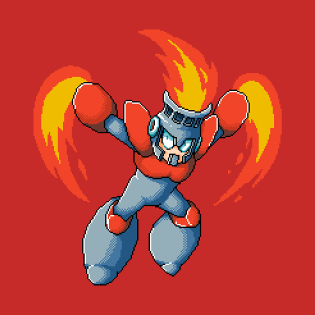 Pixelart Fireman by maverickmichi