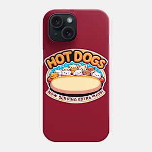 Hot Dogs Now Serving Extra Fluff Phone Case