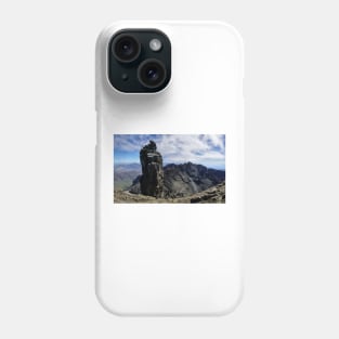 Climbers on Sgurr Dearg (the  Inaccessible Pinnacle) Phone Case