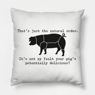 Pigs are potentially delicious Pillow