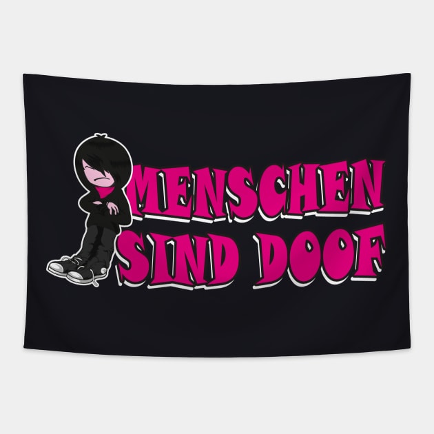 Emo Punk Spruch Tapestry by Foxxy Merch