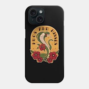 Hugs and Hisses - Tattoo Inspired graphic Phone Case