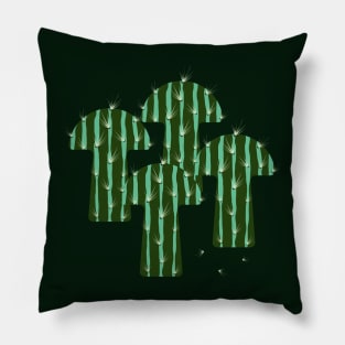 Green mushroom cactus Pillow