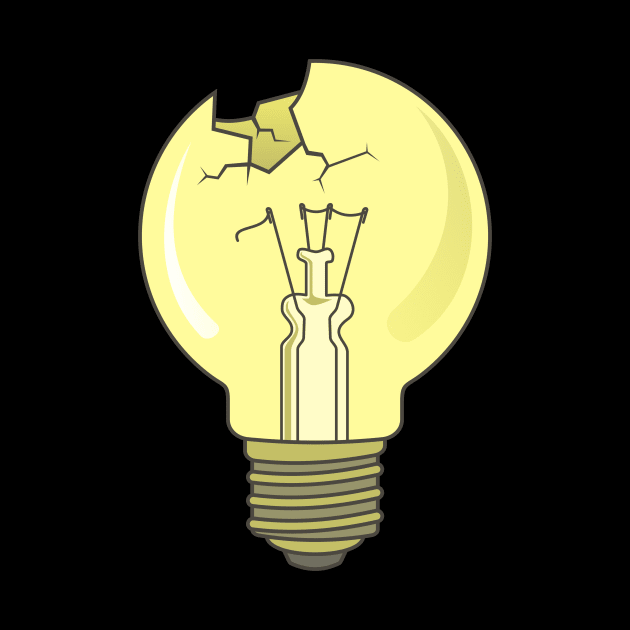 Broken Light Bulb by sifis