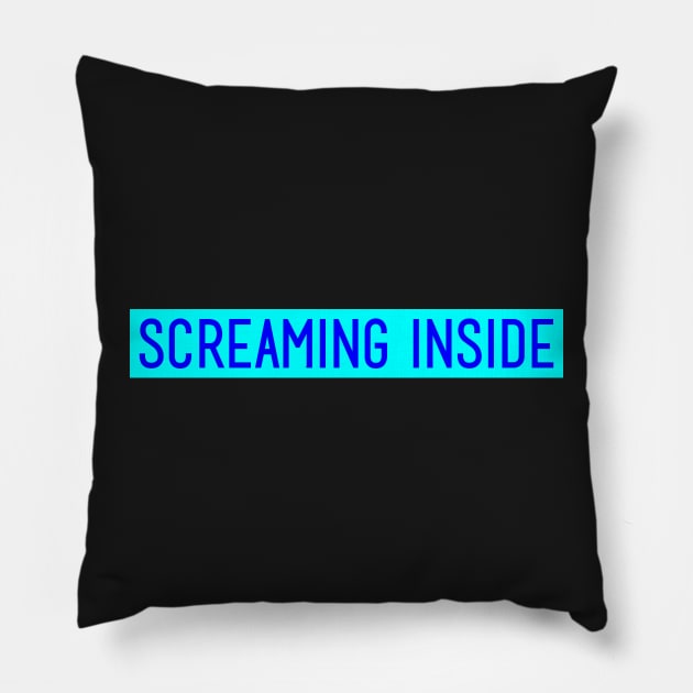 Screaming Inside Pillow by TheArtism