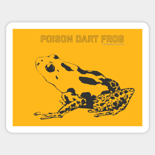 Okopipi Blue Poison Arrow or Dart Frog - Frog Gift Idea - Sticker