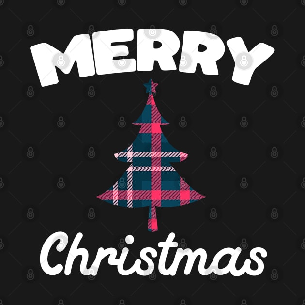 Merry Christmas Classic Tartan and Buffalo Check by cranko