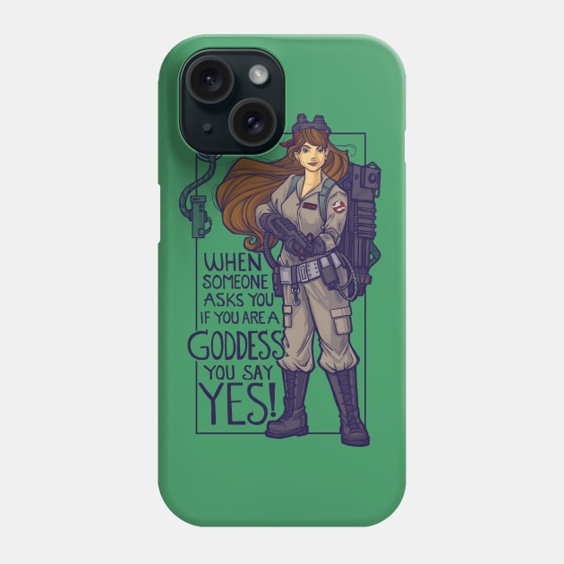 Ghostbuster Goddess Phone Case by KHallion