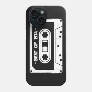 Best of 1974 Retro Cassette Tape 1974 Birthday Phone Case