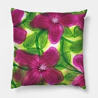 Clematis Pillow