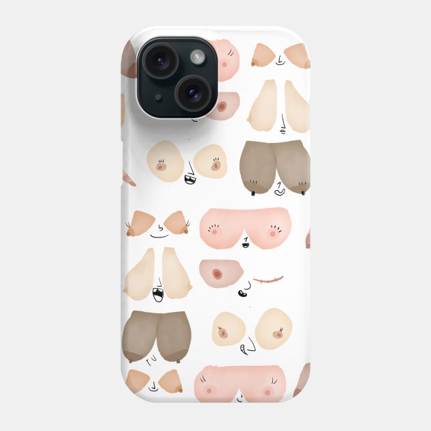 Every flavour Boobs Phone Case by Gummy Illustrations