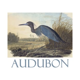 Little Blue Heron by John James Audubon T-Shirt