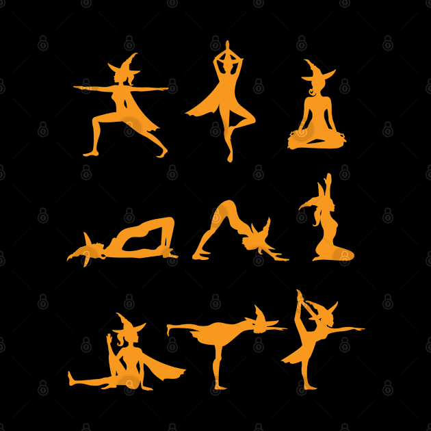 Witch In Yoga Poses by KsuAnn