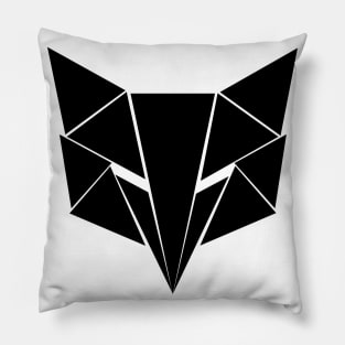 geometric animal, fox of triangles Pillow